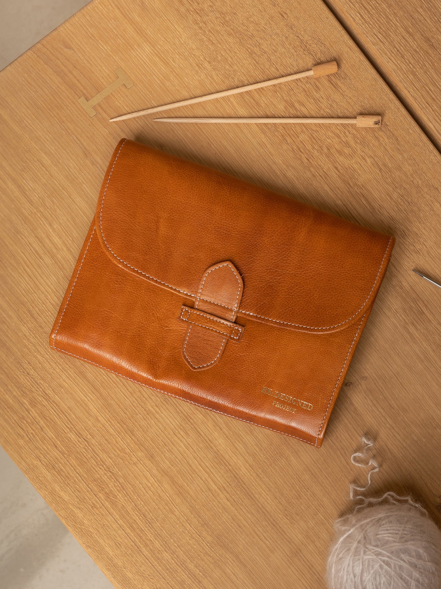 PROJECT Project 18 Needle Case Burned Tan/Gold